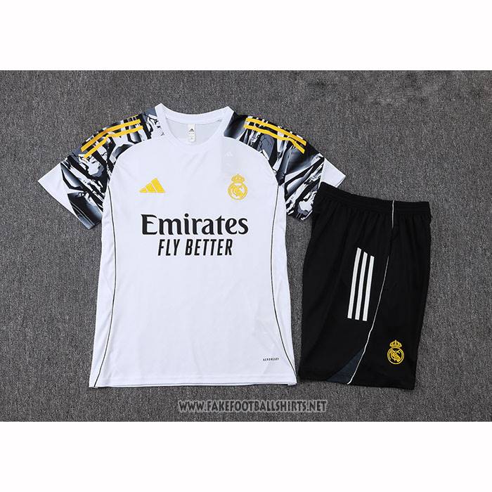 Tracksuit Real Madrid Short Sleeve 2025-2026 White - Shorts